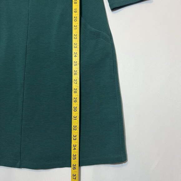 Boden Women’s Hannah Jersey Green dress Size 10P Round Neck 3/4 Sleeves Cotton - Picture 6 of 10
